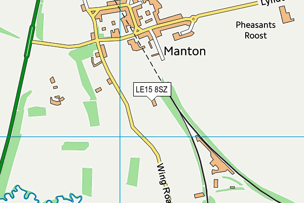 LE15 8SZ map - OS VectorMap District (Ordnance Survey) LE15 8SZ map - OS VectorMap District (Ordnance Survey)