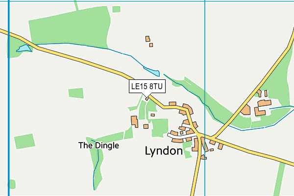 LE15 8TU map - OS VectorMap District (Ordnance Survey) LE15 8TU map - OS VectorMap District (Ordnance Survey)