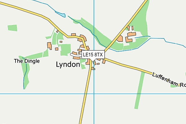 LE15 8TX map - OS VectorMap District (Ordnance Survey) LE15 8TX map - OS VectorMap District (Ordnance Survey)