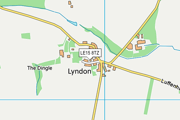 LE15 8TZ map - OS VectorMap District (Ordnance Survey) LE15 8TZ map - OS VectorMap District (Ordnance Survey)