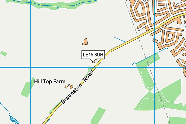LE15 8UH map - OS VectorMap District (Ordnance Survey) LE15 8UH map - OS VectorMap District (Ordnance Survey)