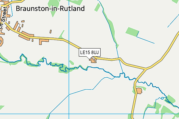 LE15 8UJ map - OS VectorMap District (Ordnance Survey) LE15 8UJ map - OS VectorMap District (Ordnance Survey)