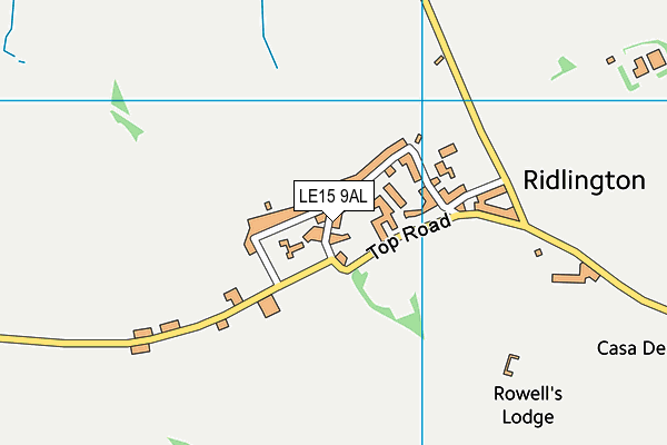 LE15 9AL map - OS VectorMap District (Ordnance Survey) LE15 9AL map - OS VectorMap District (Ordnance Survey)