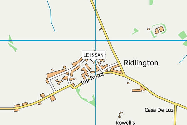 LE15 9AN map - OS VectorMap District (Ordnance Survey) LE15 9AN map - OS VectorMap District (Ordnance Survey)