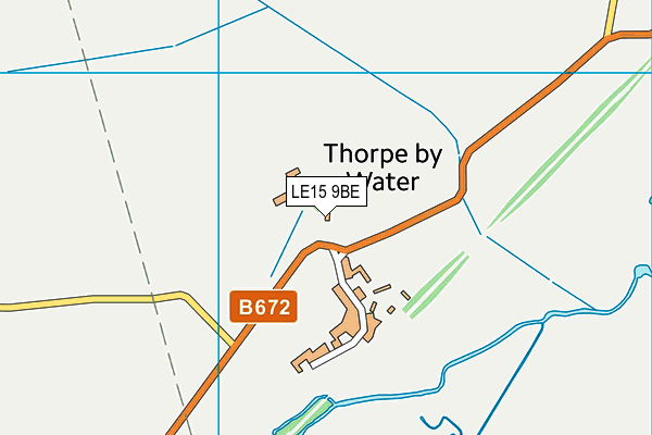 LE15 9BE map - OS VectorMap District (Ordnance Survey) LE15 9BE map - OS VectorMap District (Ordnance Survey)