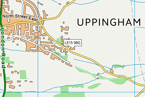 LE15 9BG map - OS VectorMap District (Ordnance Survey) LE15 9BG map - OS VectorMap District (Ordnance Survey)