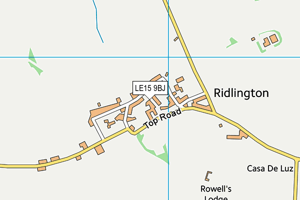 LE15 9BJ map - OS VectorMap District (Ordnance Survey) LE15 9BJ map - OS VectorMap District (Ordnance Survey)