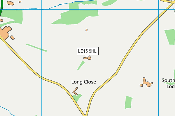 LE15 9HL map - OS VectorMap District (Ordnance Survey) LE15 9HL map - OS VectorMap District (Ordnance Survey)