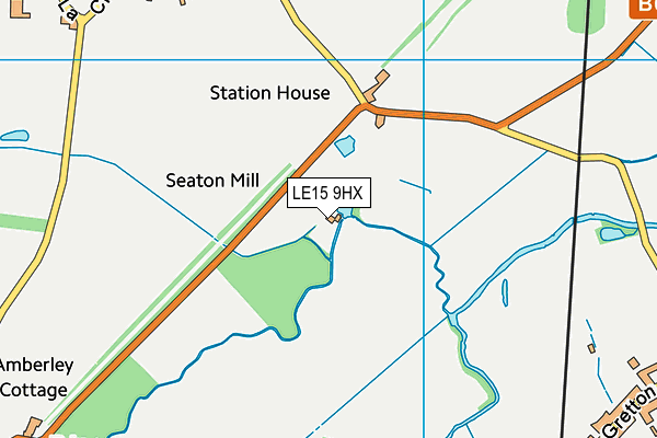 LE15 9HX map - OS VectorMap District (Ordnance Survey) LE15 9HX map - OS VectorMap District (Ordnance Survey)