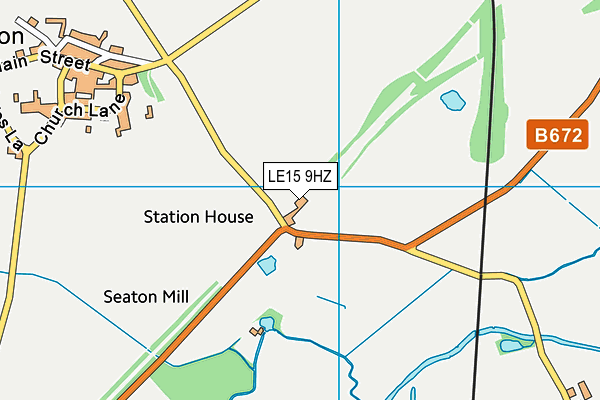 LE15 9HZ map - OS VectorMap District (Ordnance Survey) LE15 9HZ map - OS VectorMap District (Ordnance Survey)