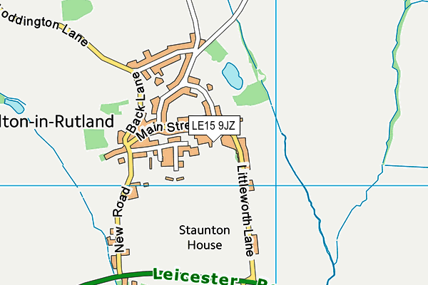 LE15 9JZ map - OS VectorMap District (Ordnance Survey) LE15 9JZ map - OS VectorMap District (Ordnance Survey)