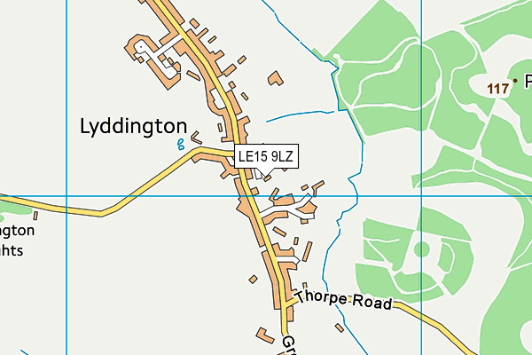 LE15 9LZ map - OS VectorMap District (Ordnance Survey) LE15 9LZ map - OS VectorMap District (Ordnance Survey)