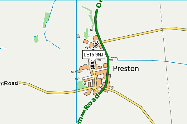 LE15 9NJ map - OS VectorMap District (Ordnance Survey) LE15 9NJ map - OS VectorMap District (Ordnance Survey)