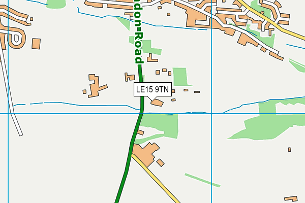 LE15 9TN map - OS VectorMap District (Ordnance Survey) LE15 9TN map - OS VectorMap District (Ordnance Survey)