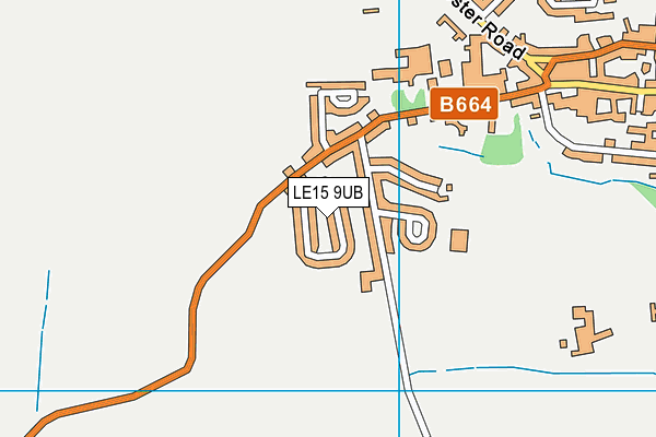 LE15 9UB map - OS VectorMap District (Ordnance Survey) LE15 9UB map - OS VectorMap District (Ordnance Survey)