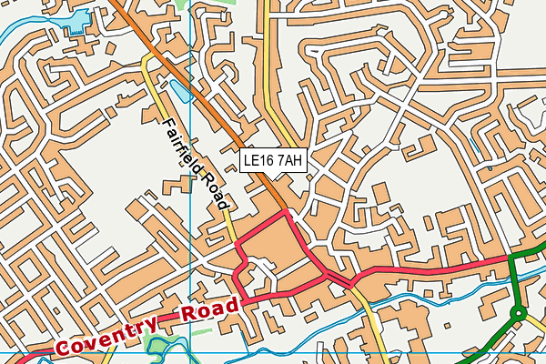 LE16 7AH map - OS VectorMap District (Ordnance Survey) LE16 7AH map - OS VectorMap District (Ordnance Survey)