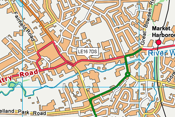 LE16 7DS map - OS VectorMap District (Ordnance Survey) LE16 7DS map - OS VectorMap District (Ordnance Survey)