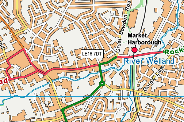 LE16 7DT map - OS VectorMap District (Ordnance Survey) LE16 7DT map - OS VectorMap District (Ordnance Survey)