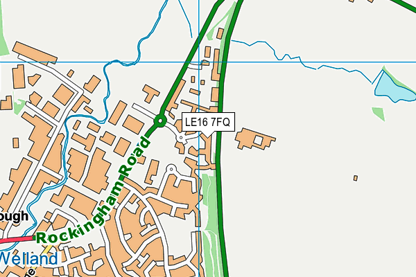 LE16 7FQ map - OS VectorMap District (Ordnance Survey) LE16 7FQ map - OS VectorMap District (Ordnance Survey)