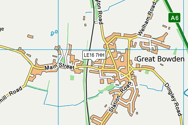 LE16 7HH map - OS VectorMap District (Ordnance Survey) LE16 7HH map - OS VectorMap District (Ordnance Survey)
