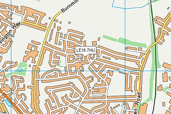 LE16 7HU map - OS VectorMap District (Ordnance Survey) LE16 7HU map - OS VectorMap District (Ordnance Survey)