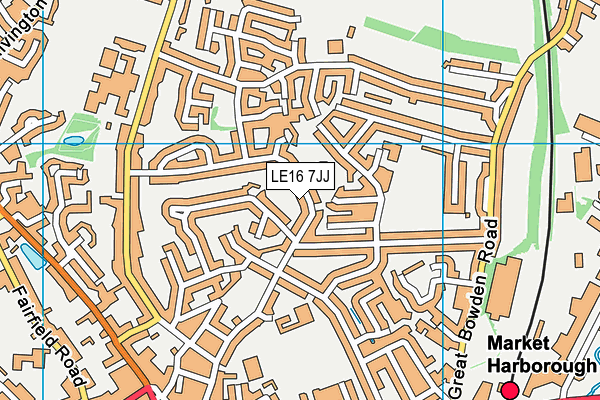LE16 7JJ map - OS VectorMap District (Ordnance Survey) LE16 7JJ map - OS VectorMap District (Ordnance Survey)