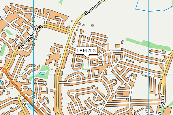 LE16 7LG map - OS VectorMap District (Ordnance Survey) LE16 7LG map - OS VectorMap District (Ordnance Survey)