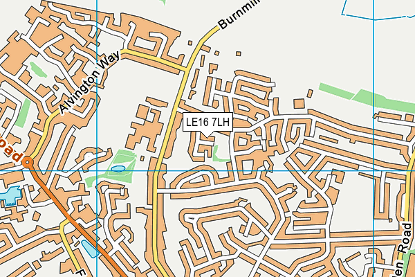 LE16 7LH map - OS VectorMap District (Ordnance Survey) LE16 7LH map - OS VectorMap District (Ordnance Survey)
