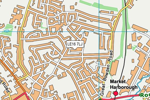 LE16 7LJ map - OS VectorMap District (Ordnance Survey) LE16 7LJ map - OS VectorMap District (Ordnance Survey)