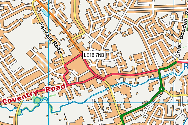 LE16 7NB map - OS VectorMap District (Ordnance Survey) LE16 7NB map - OS VectorMap District (Ordnance Survey)