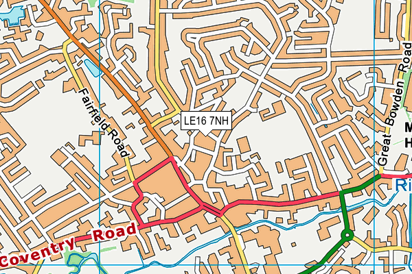LE16 7NH map - OS VectorMap District (Ordnance Survey) LE16 7NH map - OS VectorMap District (Ordnance Survey)