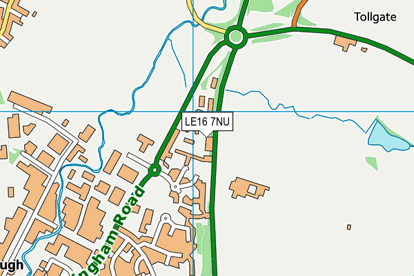 LE16 7NU map - OS VectorMap District (Ordnance Survey) LE16 7NU map - OS VectorMap District (Ordnance Survey)