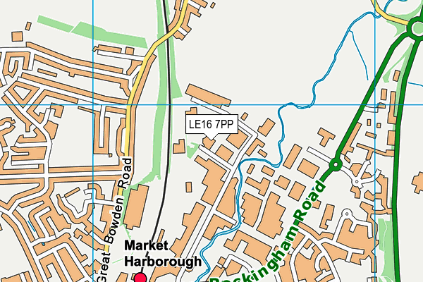LE16 7PP map - OS VectorMap District (Ordnance Survey) LE16 7PP map - OS VectorMap District (Ordnance Survey)