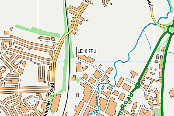 LE16 7PU map - OS VectorMap District (Ordnance Survey) LE16 7PU map - OS VectorMap District (Ordnance Survey)