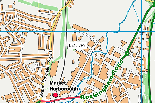 LE16 7PY map - OS VectorMap District (Ordnance Survey) LE16 7PY map - OS VectorMap District (Ordnance Survey)