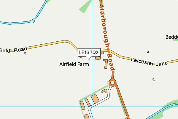 LE16 7QX map - OS VectorMap District (Ordnance Survey) LE16 7QX map - OS VectorMap District (Ordnance Survey)
