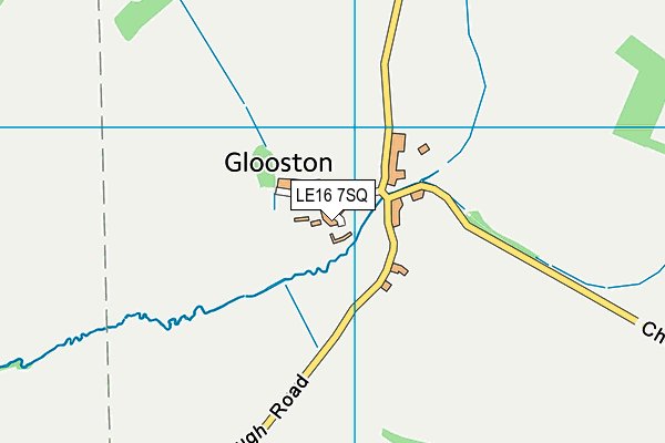 LE16 7SQ map - OS VectorMap District (Ordnance Survey) LE16 7SQ map - OS VectorMap District (Ordnance Survey)