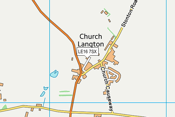 LE16 7SX map - OS VectorMap District (Ordnance Survey) LE16 7SX map - OS VectorMap District (Ordnance Survey)