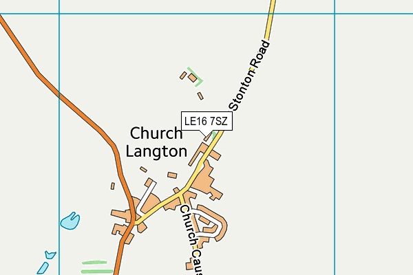 LE16 7SZ map - OS VectorMap District (Ordnance Survey) LE16 7SZ map - OS VectorMap District (Ordnance Survey)