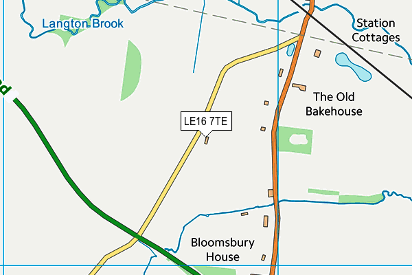LE16 7TE map - OS VectorMap District (Ordnance Survey) LE16 7TE map - OS VectorMap District (Ordnance Survey)