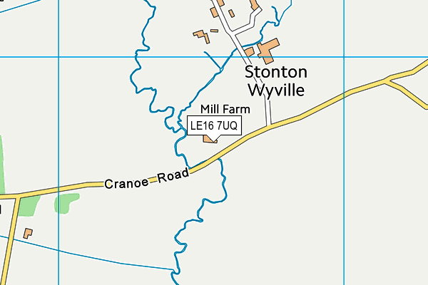 LE16 7UQ map - OS VectorMap District (Ordnance Survey) LE16 7UQ map - OS VectorMap District (Ordnance Survey)