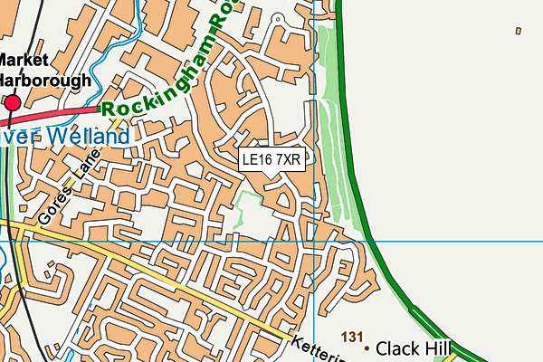 LE16 7XR map - OS VectorMap District (Ordnance Survey) LE16 7XR map - OS VectorMap District (Ordnance Survey)