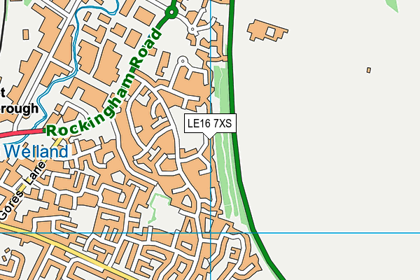 LE16 7XS map - OS VectorMap District (Ordnance Survey) LE16 7XS map - OS VectorMap District (Ordnance Survey)