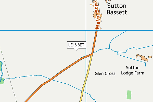 LE16 8ET map - OS VectorMap District (Ordnance Survey) LE16 8ET map - OS VectorMap District (Ordnance Survey)