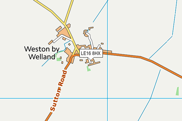LE16 8HX map - OS VectorMap District (Ordnance Survey) LE16 8HX map - OS VectorMap District (Ordnance Survey)