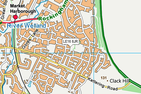 LE16 8JR map - OS VectorMap District (Ordnance Survey) LE16 8JR map - OS VectorMap District (Ordnance Survey)