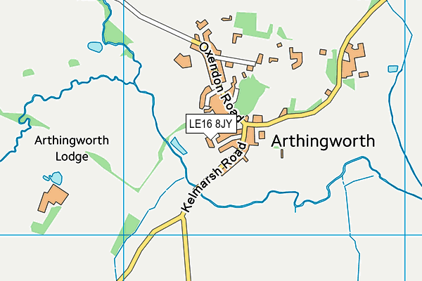 LE16 8JY map - OS VectorMap District (Ordnance Survey) LE16 8JY map - OS VectorMap District (Ordnance Survey)