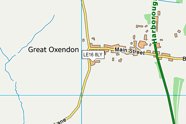 LE16 8LY map - OS VectorMap District (Ordnance Survey) LE16 8LY map - OS VectorMap District (Ordnance Survey)