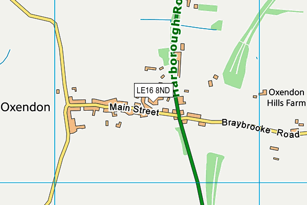 LE16 8ND map - OS VectorMap District (Ordnance Survey) LE16 8ND map - OS VectorMap District (Ordnance Survey)