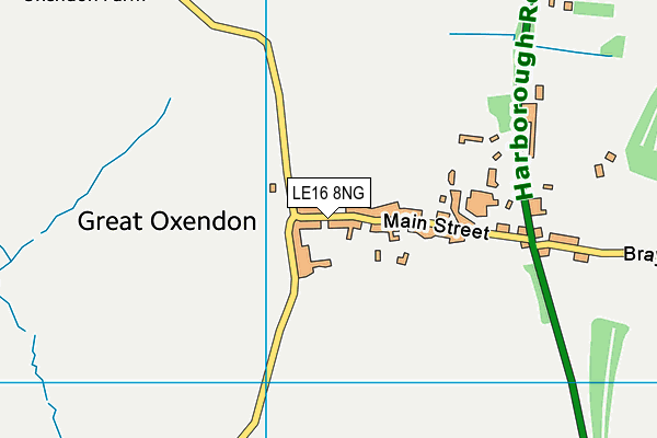 LE16 8NG map - OS VectorMap District (Ordnance Survey) LE16 8NG map - OS VectorMap District (Ordnance Survey)